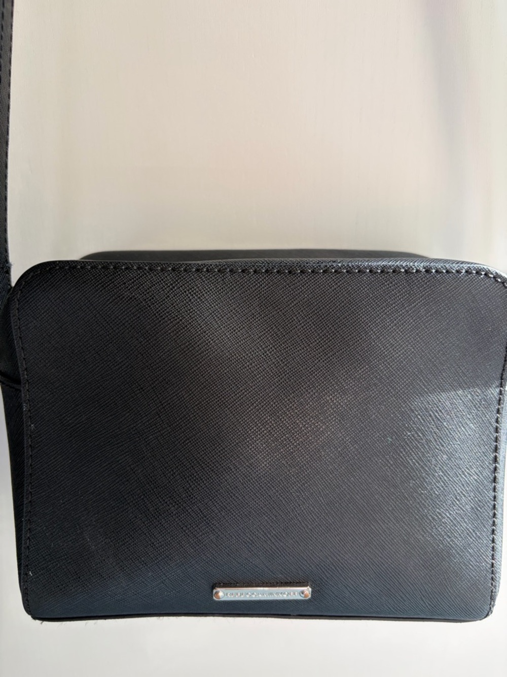 Rebecca Minkoff Black Crossbody Bag with Silver Accent
